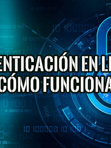 Imagen gráfica con el título "Autenticación en Linux: Cómo funciona" y un candado estilizado como fondo.