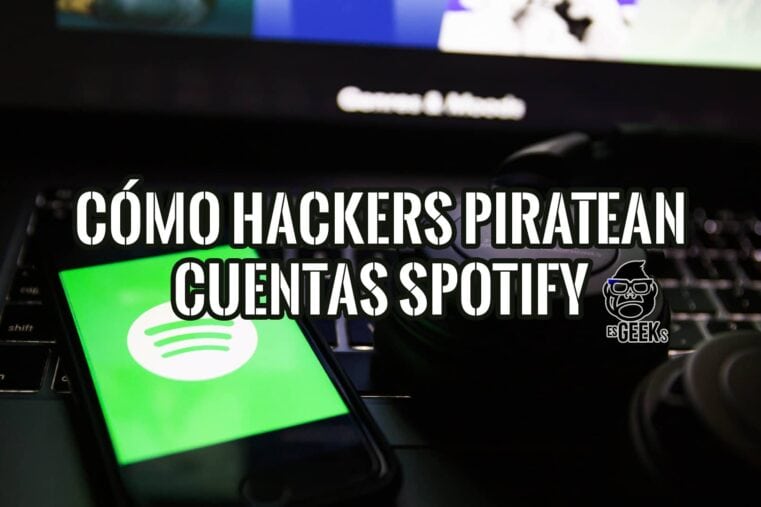 Teléfono con el logo de Spotify y teclado, relacionado con la seguridad de "cuentas Spotify".