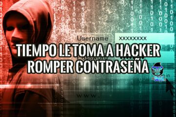 Imagen que ilustra cuanto tiempo tardan en descifrar mi contraseña, con un hacker y código binario.