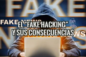 Hacker con capucha frente a una laptop, explicando qué es el fake hacking y sus peligrosas consecuencias.
