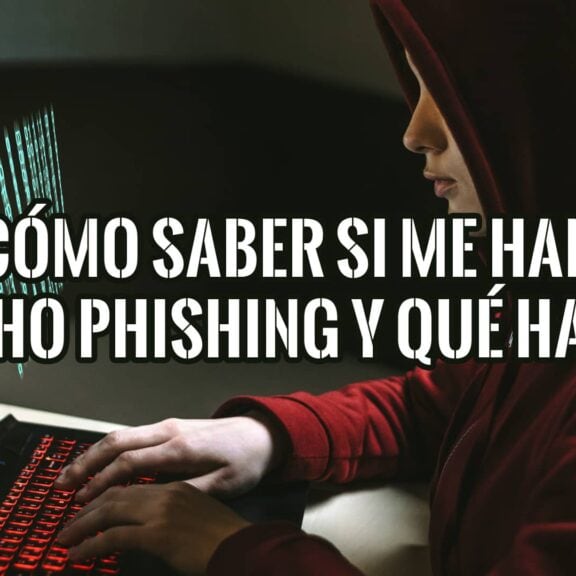 Persona trabajando en laptop, chequeando si sufrió phishing. Consejos para detectar y reaccionar ante estafas online.