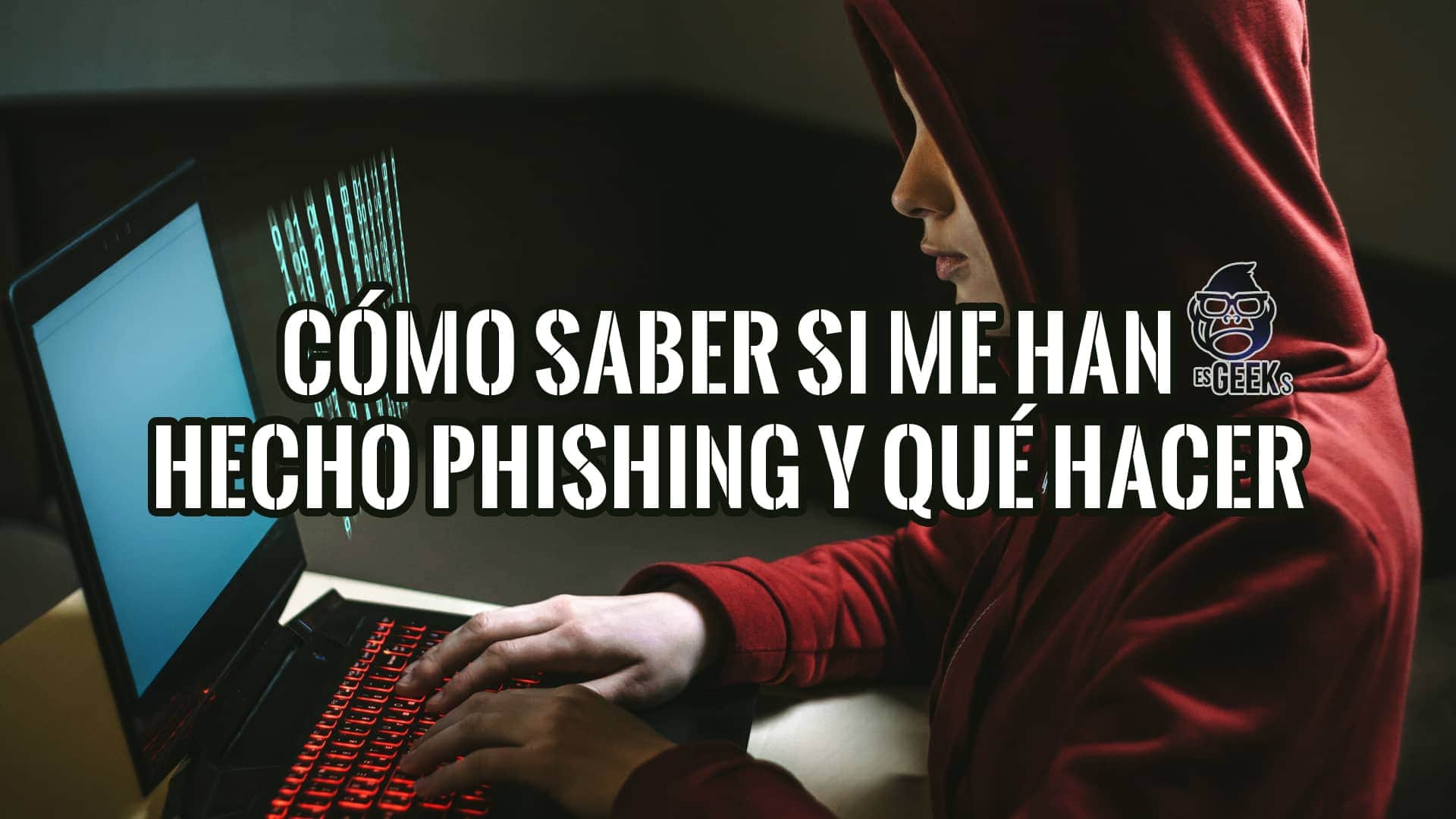 Persona trabajando en laptop, chequeando si sufrió phishing. Consejos para detectar y reaccionar ante estafas online.