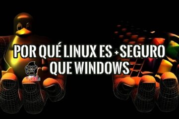 Una imagen comparativa que muestra por qué Linux es más seguro que Windows, con las mascotas de ambos sistemas operativos.