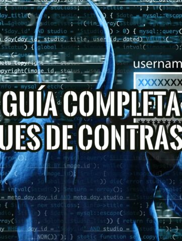 Hacker encapuchado frente a código y login, ilustrando una guía sobre los tipos de ataques de contraseñas y su prevención.