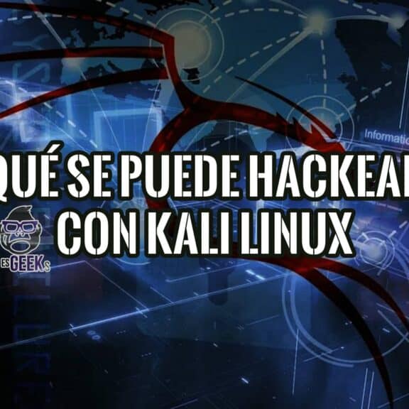 Título "Qué se Puede Hackear con Kali Linux" sobre un fondo de mapa global y elementos de ciberseguridad, con el logo de Kali Linux.