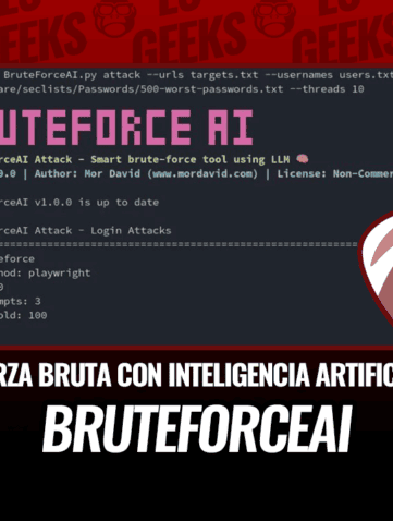 Tutorial sobre BruteForceAI, una herramienta de fuerza bruta con inteligencia artificial para pruebas de intrusión.