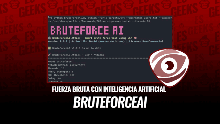 Tutorial sobre BruteForceAI, una herramienta de fuerza bruta con inteligencia artificial para pruebas de intrusión.