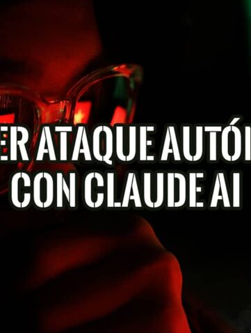 Ilustración de un ciberataque con el logo de Claude AI, una bandera china y la silueta de un hacker en la oscuridad.
