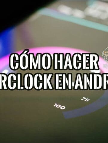 Guía sobre cómo hacer overclock en Android para mejorar el rendimiento del móvil, con un velocímetro de fondo.
