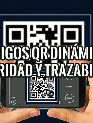 Persona escaneando con su móvil un ejemplo de códigos QR dinámicos, una tecnología clave para la seguridad y trazabilidad.