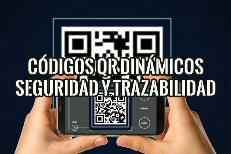 Persona escaneando con su móvil un ejemplo de códigos QR dinámicos, una tecnología clave para la seguridad y trazabilidad.