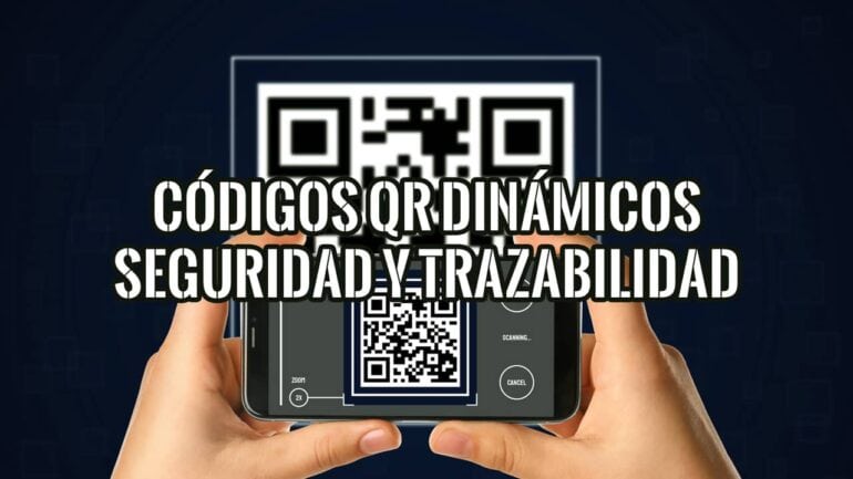 Persona escaneando con su móvil un ejemplo de códigos QR dinámicos, una tecnología clave para la seguridad y trazabilidad.