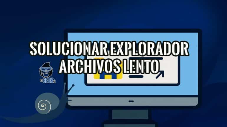 Ilustración de un caracol simbolizando un explorador de archivos lento en Windows 11.