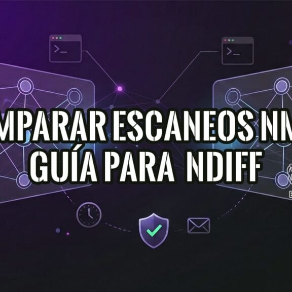 Portada de la guía para comparar escaneos nmap con ndiff.
