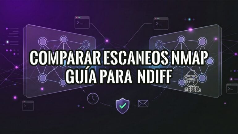 Portada de la guía para comparar escaneos nmap con ndiff.