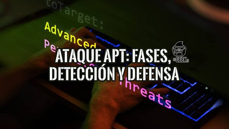 Ilustración de un ataque APT que destaca sus fases de infiltración, técnicas de detección y estrategias de defensa.