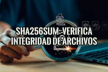 sha256sum verifica la integridad de archivos: lupa examinando un documento verificado