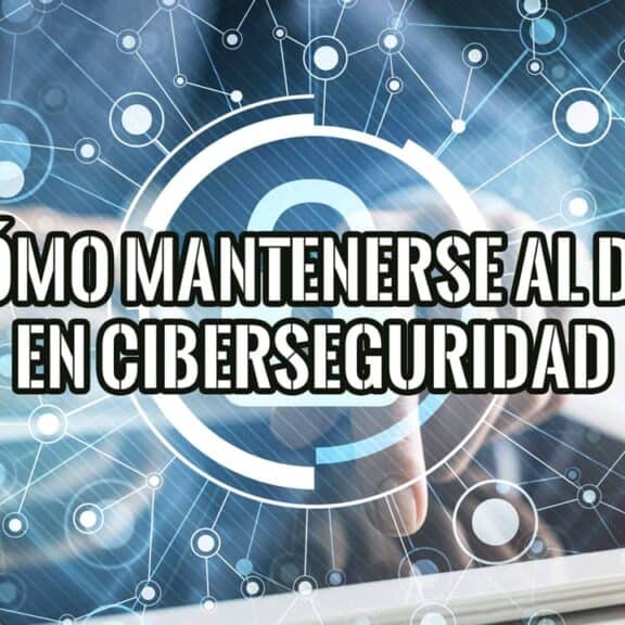 Profesional usa una tableta con una red de conexiones digital sobre cómo mantenerse al día en ciberseguridad