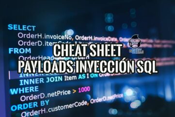 Consulta SQL con varios JOIN resaltada en pantalla, el lenguaje que manipulan los payloads de inyección SQL