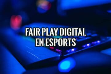 Puesto de competición de esports con teclado gaming retroiluminado, donde la integridad se protege con tecnología