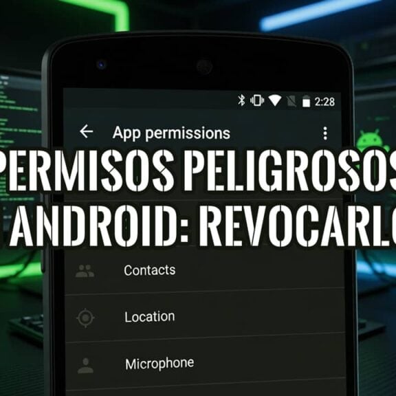 Permisos peligrosos en Android: pantalla de permisos de apps para revisarlos y revocarlos