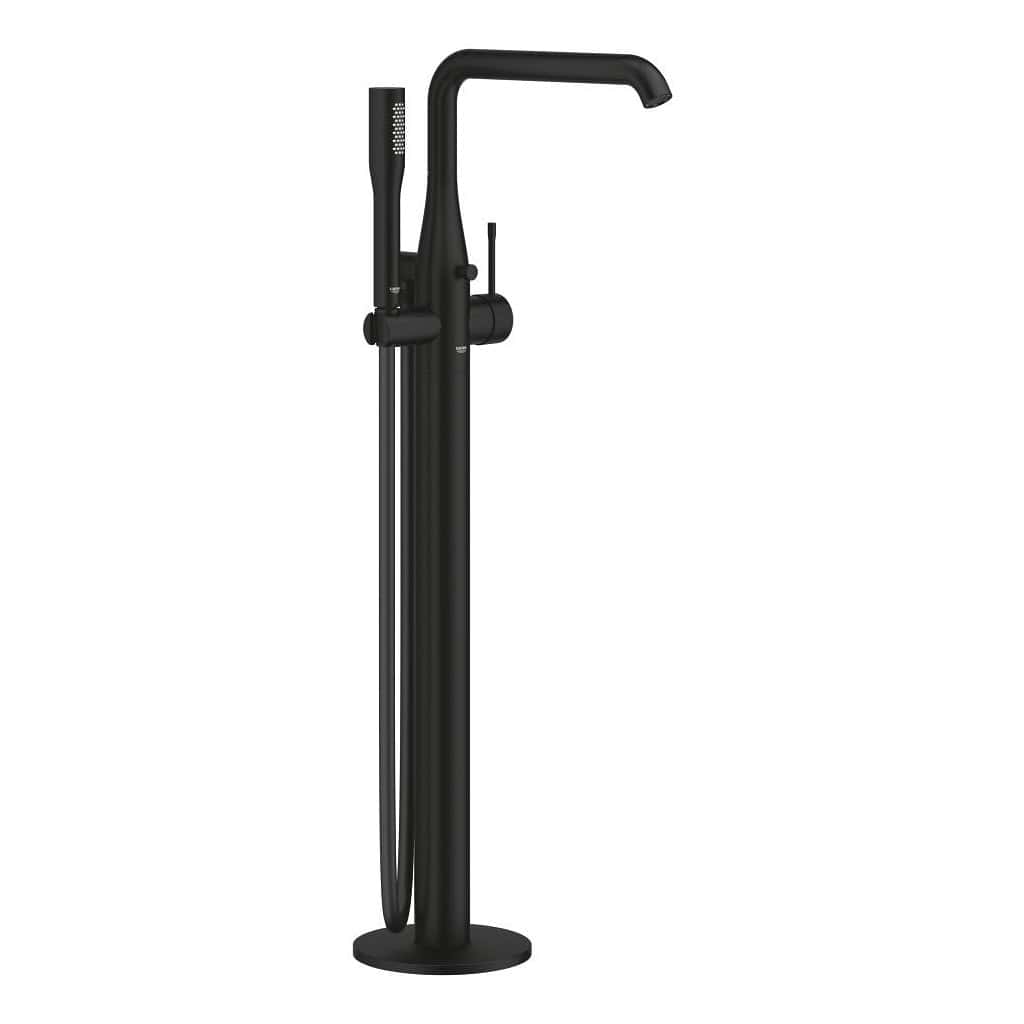 ⁦خلاط بانيو أرضي Essence فانتوم بلاك Grohe جروهي 25248KF1⁩ - الصورة ⁦1⁩