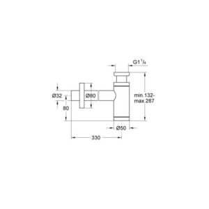 Mahgoub siphon grohe 1.25 inch chrome 28912000 1