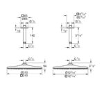 Dush pita grohe rainshower mono 310 cube 26566000 2