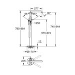 Floor bathroom faucet grohe essence 25248dl1