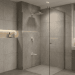 Mahgoub Buried shower mixer spout grohe baucurve chrome