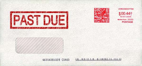 past due envelope