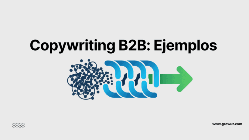 Ilustración que muestra cómo el copywriting B2B transforma ideas complejas en un mensaje claro y directo para la acción.