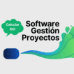 Guía visual sobre cómo calcular el ROI de un software de gestión de proyectos con iconos de análisis, código y calculadora.