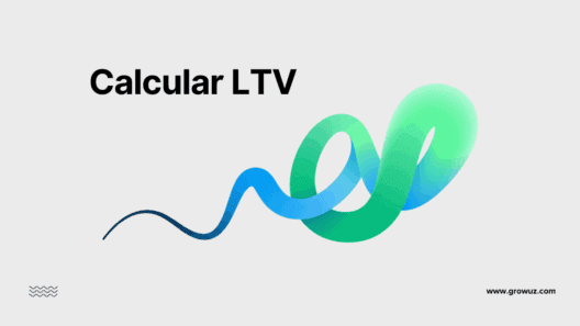 Portada del artículo sobre cómo calcular el LTV, con un gráfico abstracto que simboliza el valor del cliente.