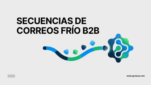 Imagen de portada para la guía de secuencias de correos en frío B2B.