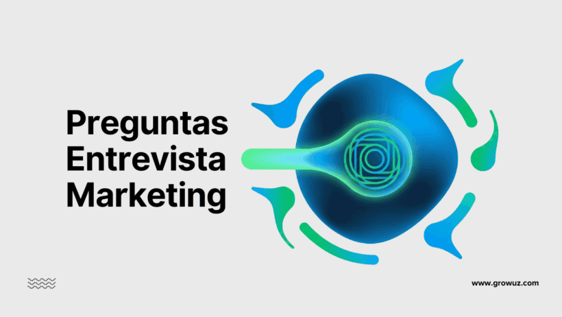 Ilustración conceptual sobre preguntas para entrevista de marketing.