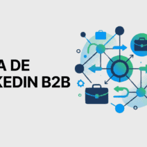 Portada de la guía de LinkedIn B2B con una ilustración de una red de negocios.
