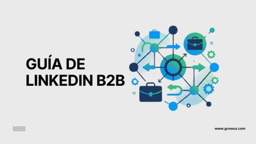 Portada de la guía de LinkedIn B2B con una ilustración de una red de negocios.