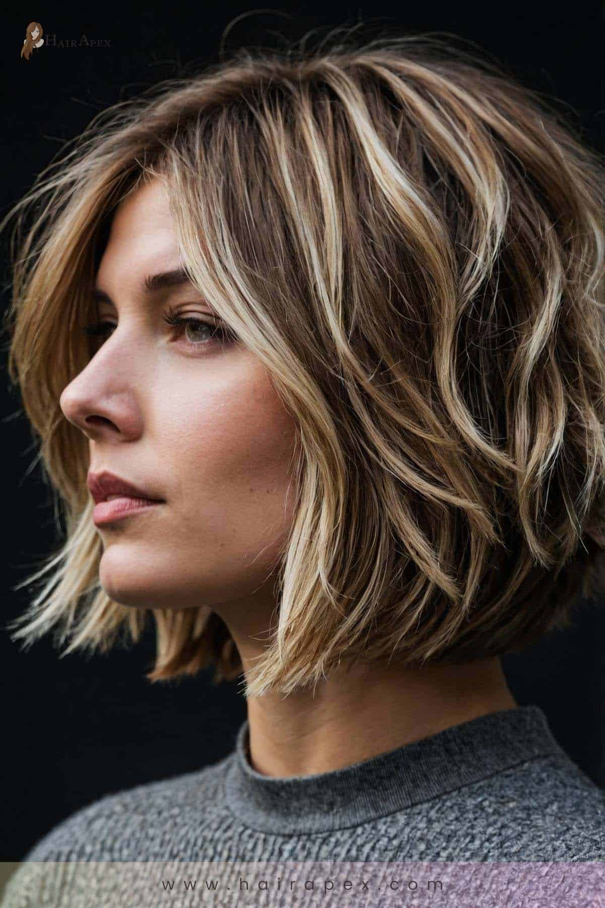 medium length haircut edgy 2