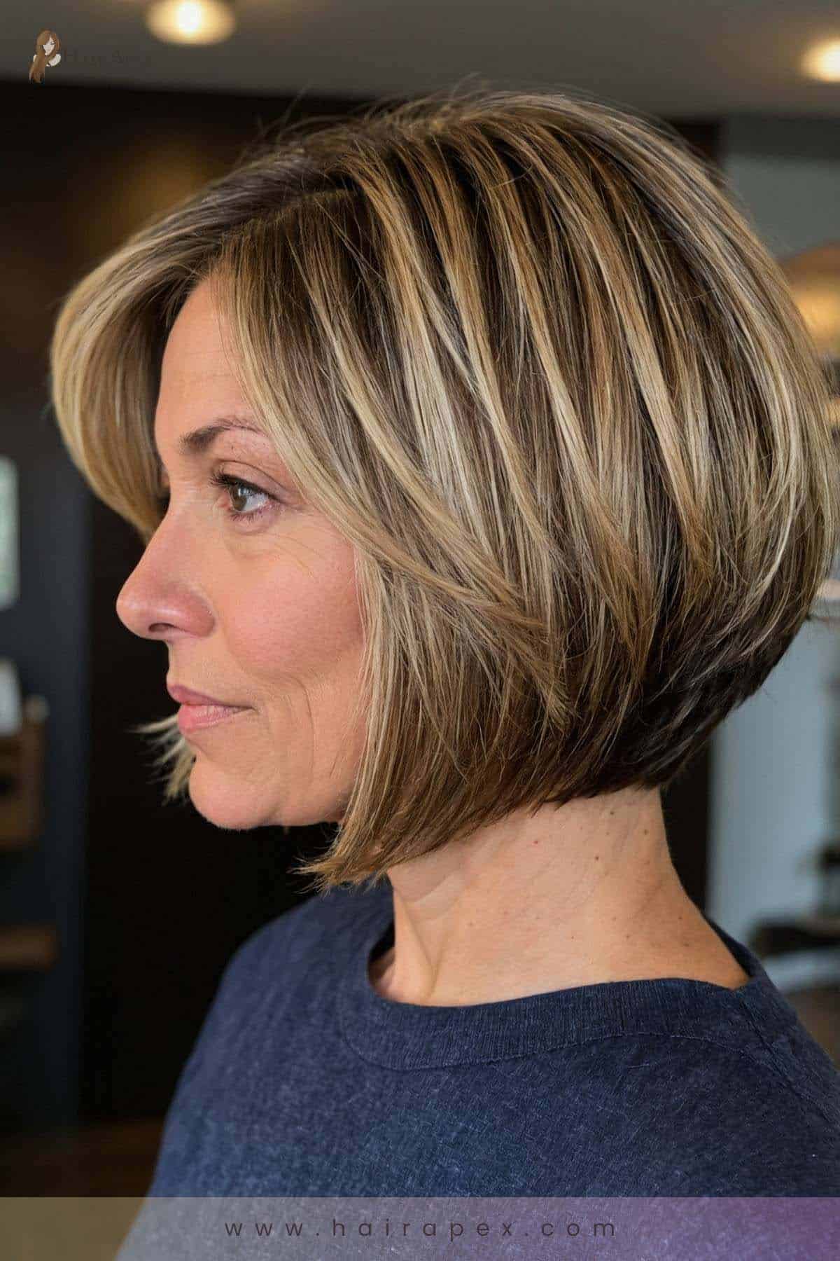 Medium Length Haircut 40 Year Old Woman 1