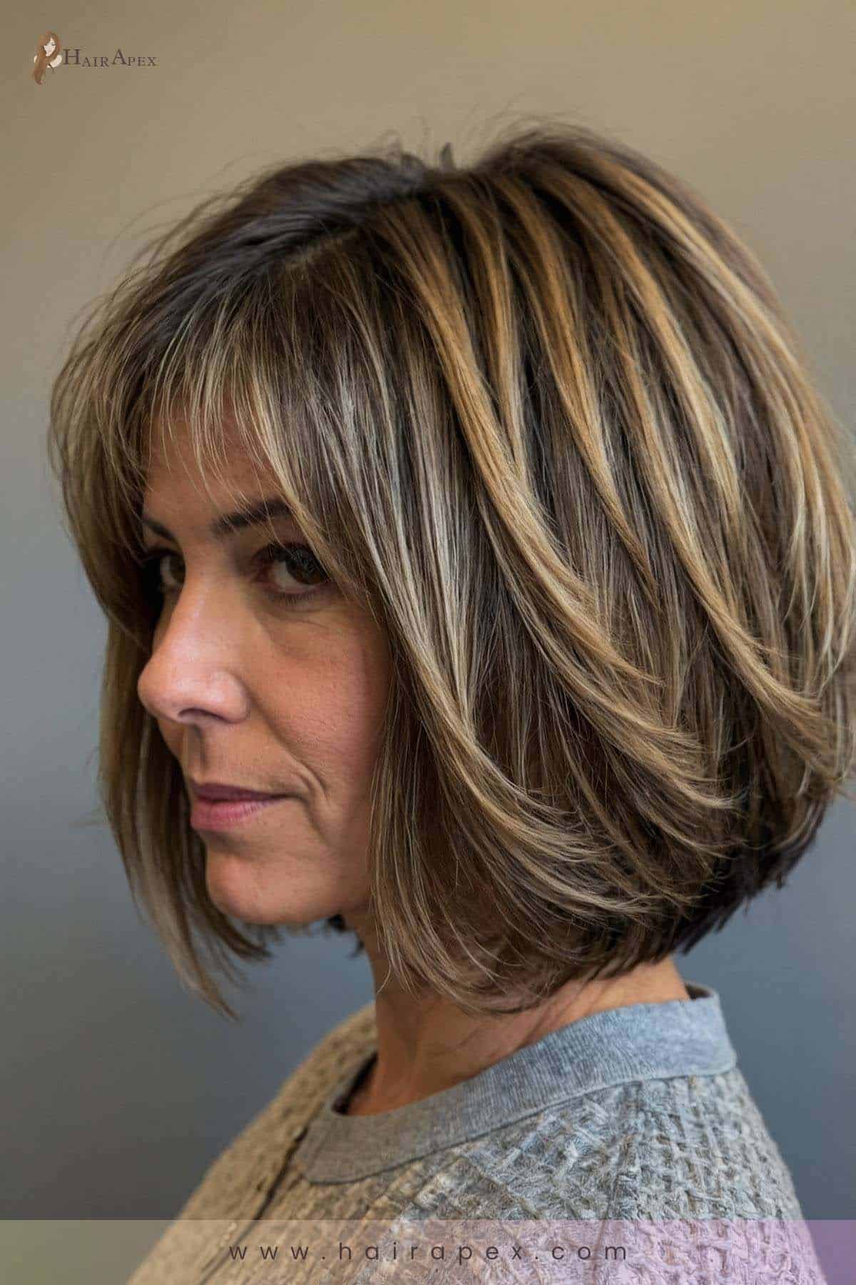 Medium Length Haircut 40 Year Old Woman 2