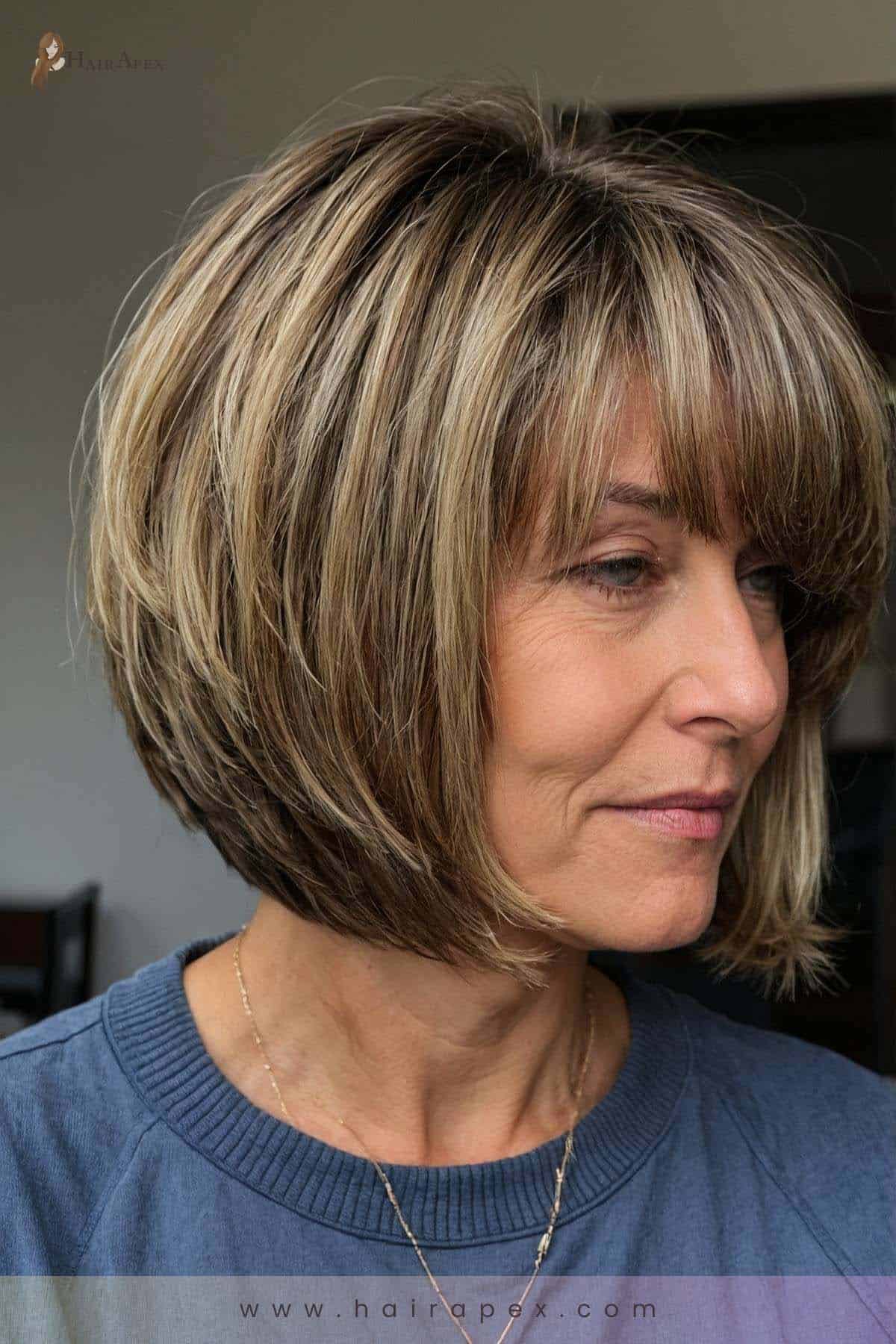 Medium Length Haircut 50 Years Old 2