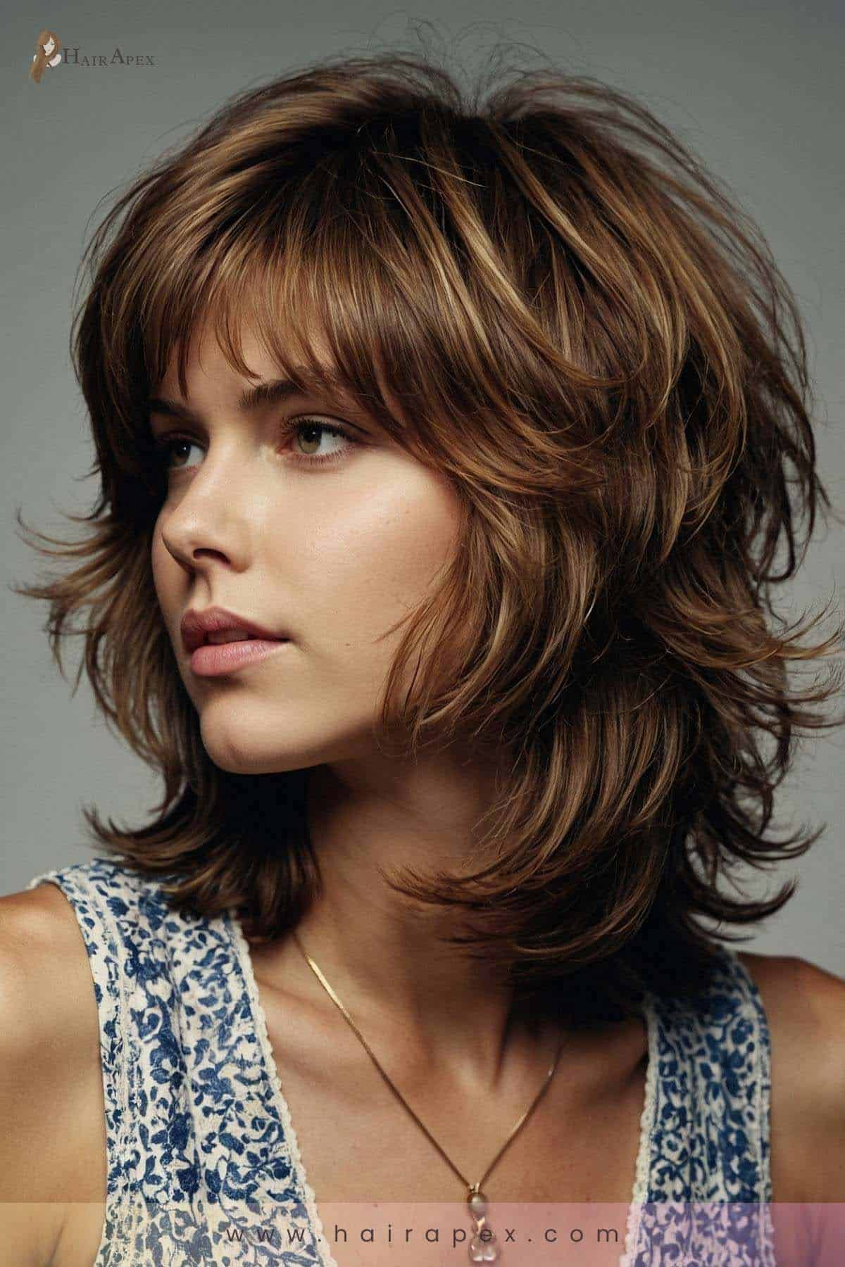 Medium Length Haircut 70s 2