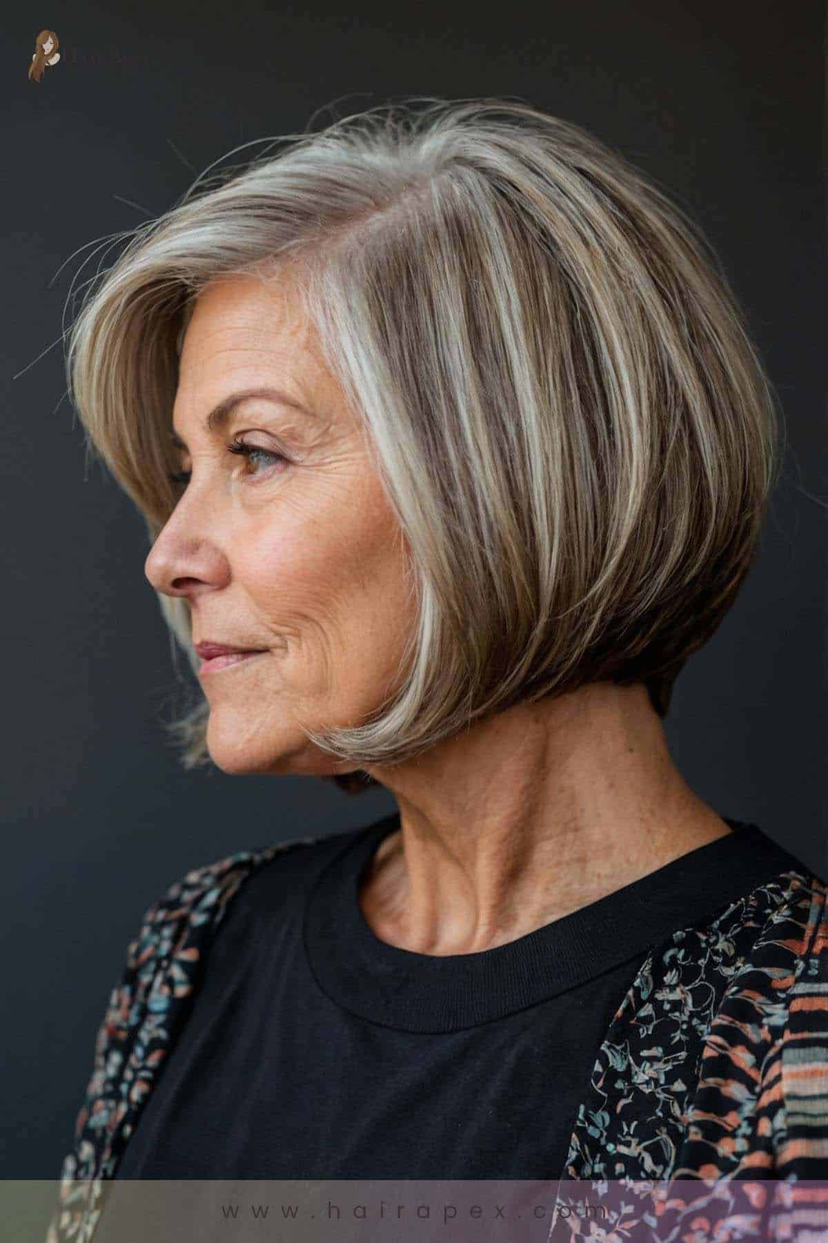 Medium Length Haircut 60 Year Old 20