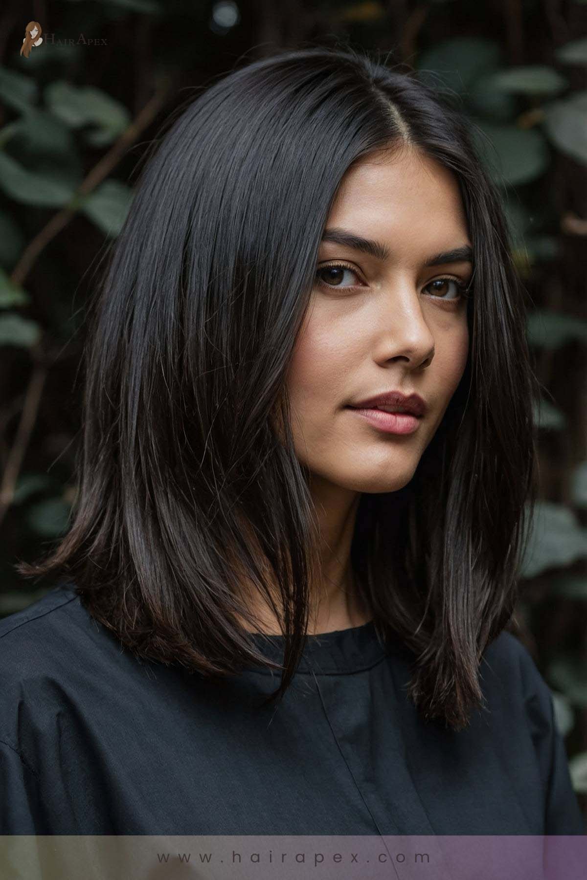 medium length haircut dark hair 20