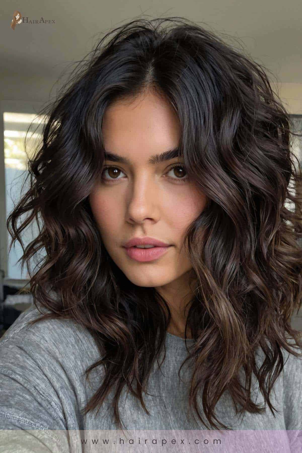 medium length haircut dark hair 27