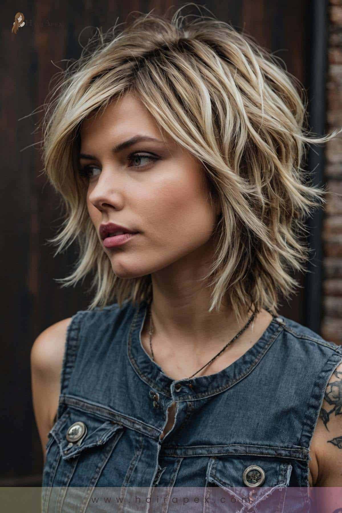 medium length haircut edgy 27