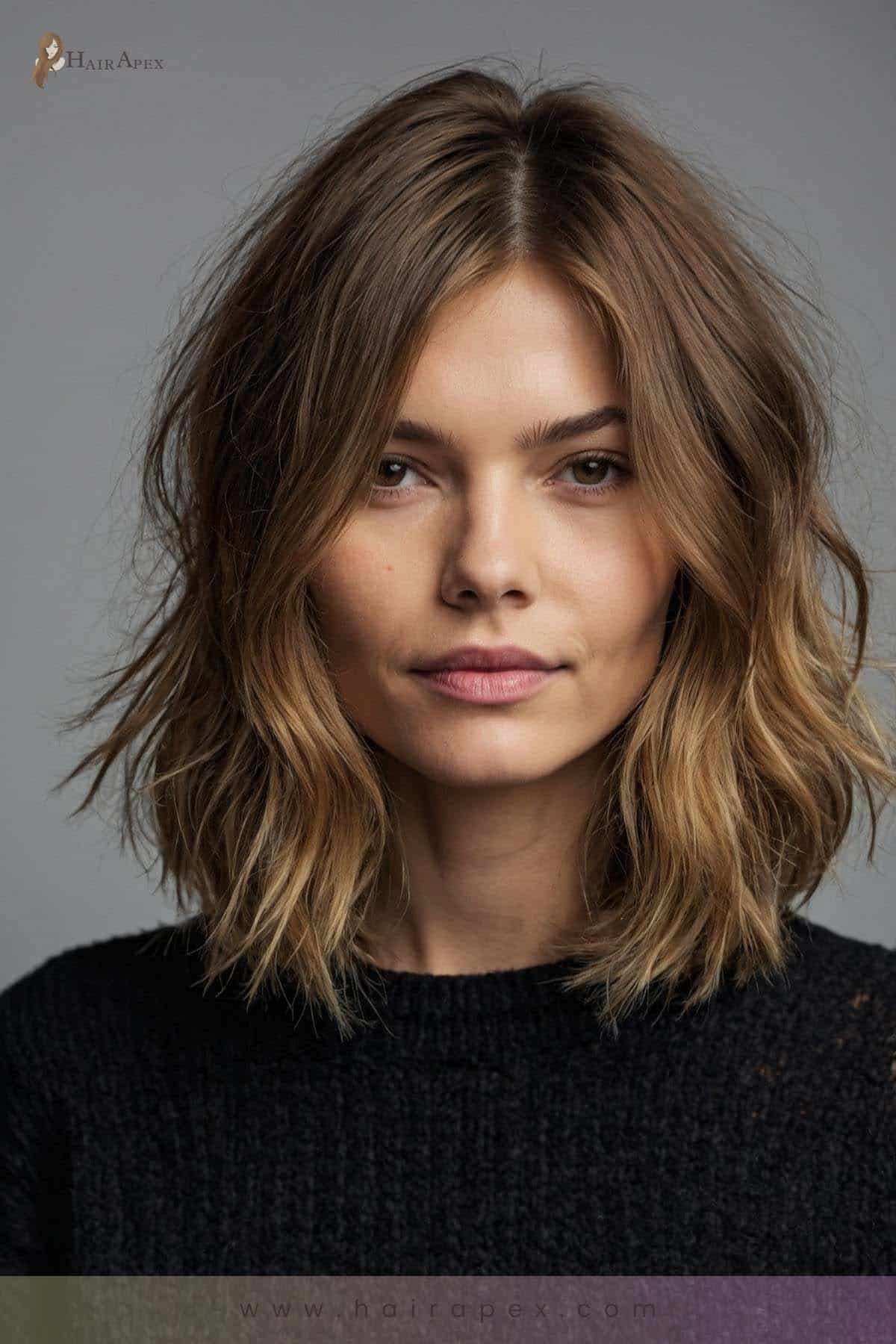 medium length haircut for thin hair 27