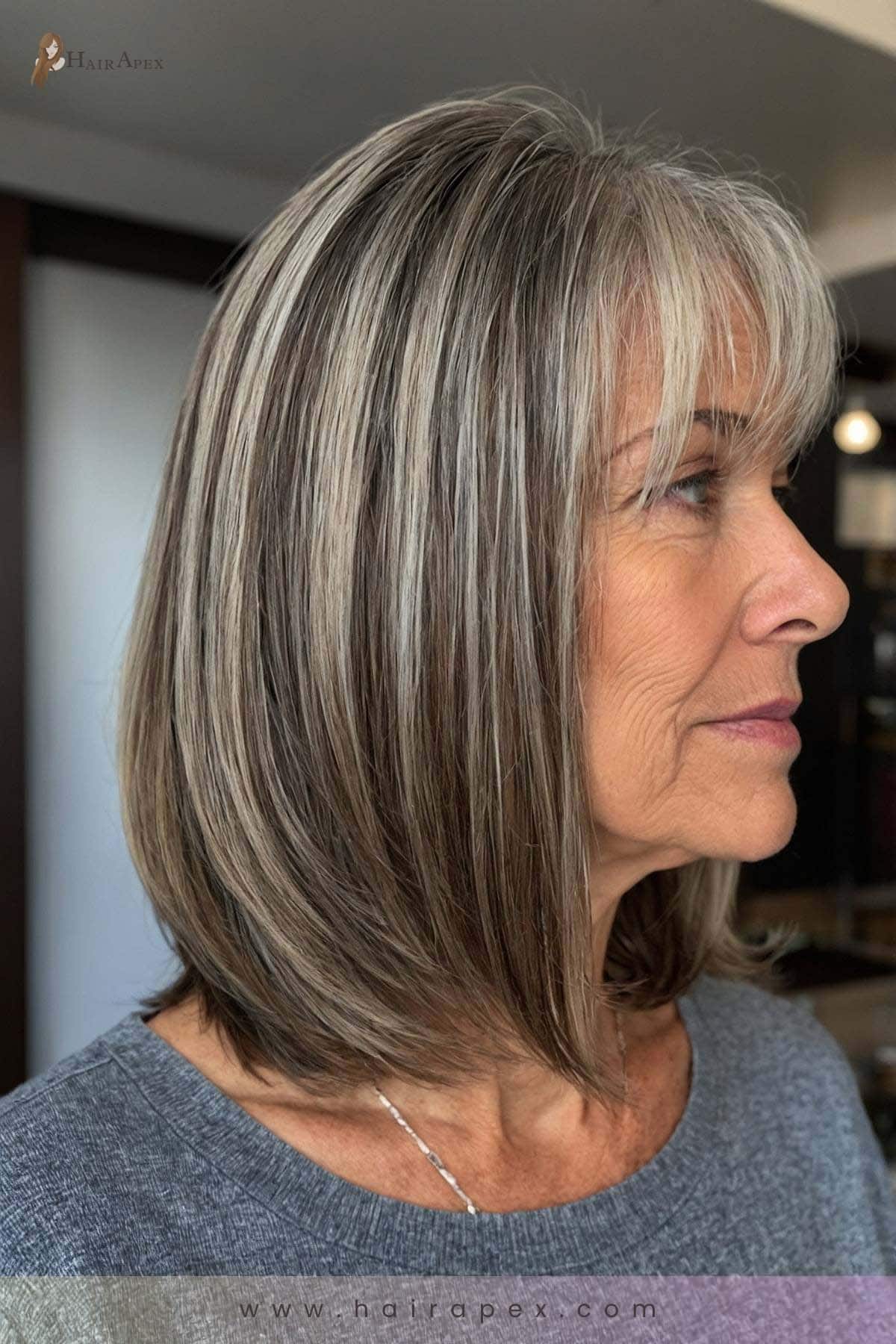 Medium Length Haircut 60 Year Old 28