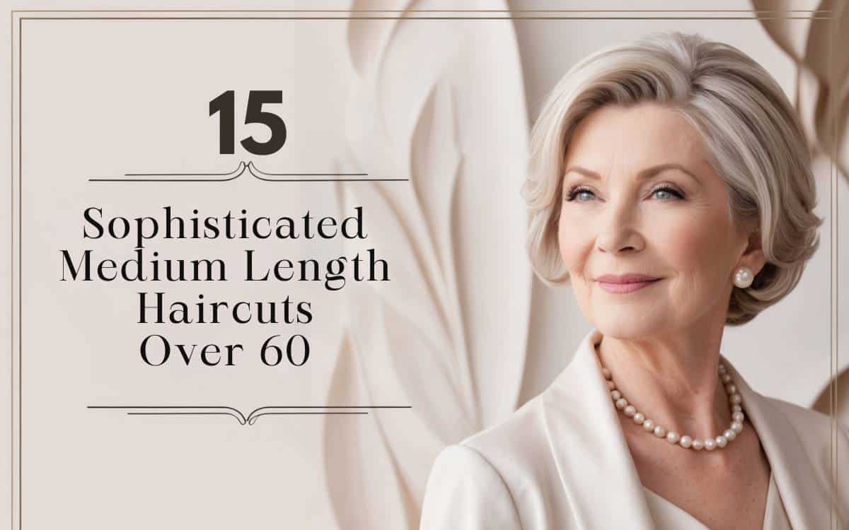 15 Sophisticated Medium Length Haircuts For Women Over 60